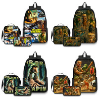 3pcs Italian Brainrot Backpack Tungtungtung Sahur Schoolbags Tralalelo Tralala Shoulder Bag Pen Case Sahur backpack for students