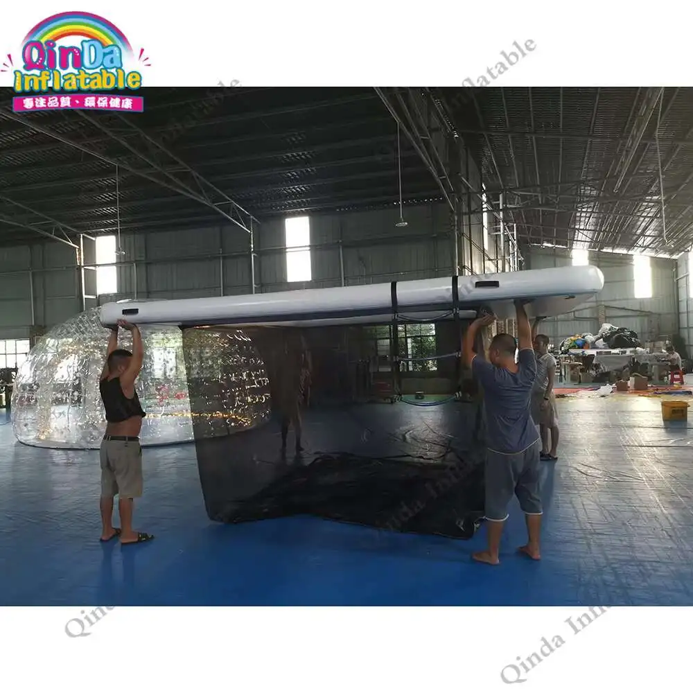 Piscina galleggiante dell'oceano Piscina gonfiabile del mare di 1,00 mm DWF con la rete anti-meduse