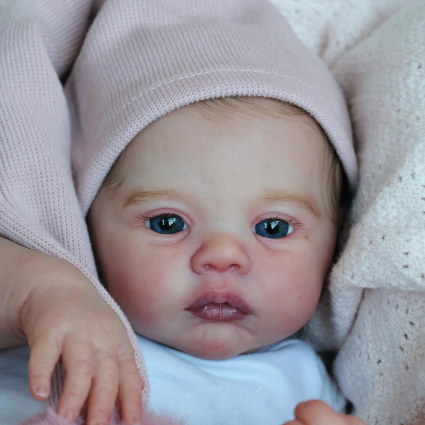 47cm Cuddly Whole Body Silicone Vinyl Meadow Bebe Reborn Girl With Visible Veins Soft Touch Feeling Lifelike Newborn Baby Girl