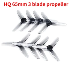 HQ 65mm 3 blade/tri-blade Propeller prop with 1.5mm mounting hole compatible xing 1404 motor for FPV Drone