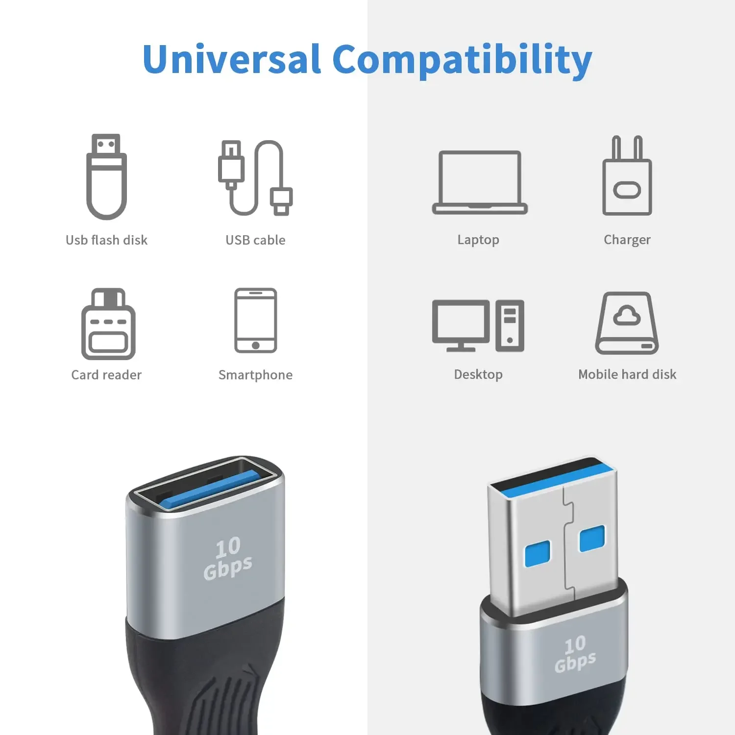 USB 3.0 Extension Cable 13cm Type A Male to Female FPC Flexible Flat Short Cord Fast Speed for PC Printer U-disk VR PlayStation