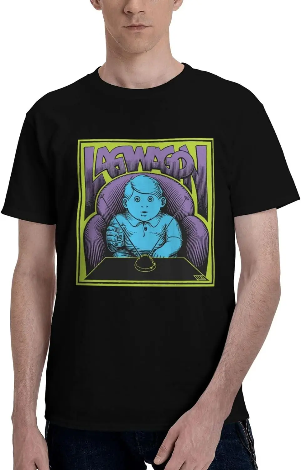 

Lagwagon Mens Short Sleeve T Shirt Outdoor Cotton Round Neck T-Shirt Black