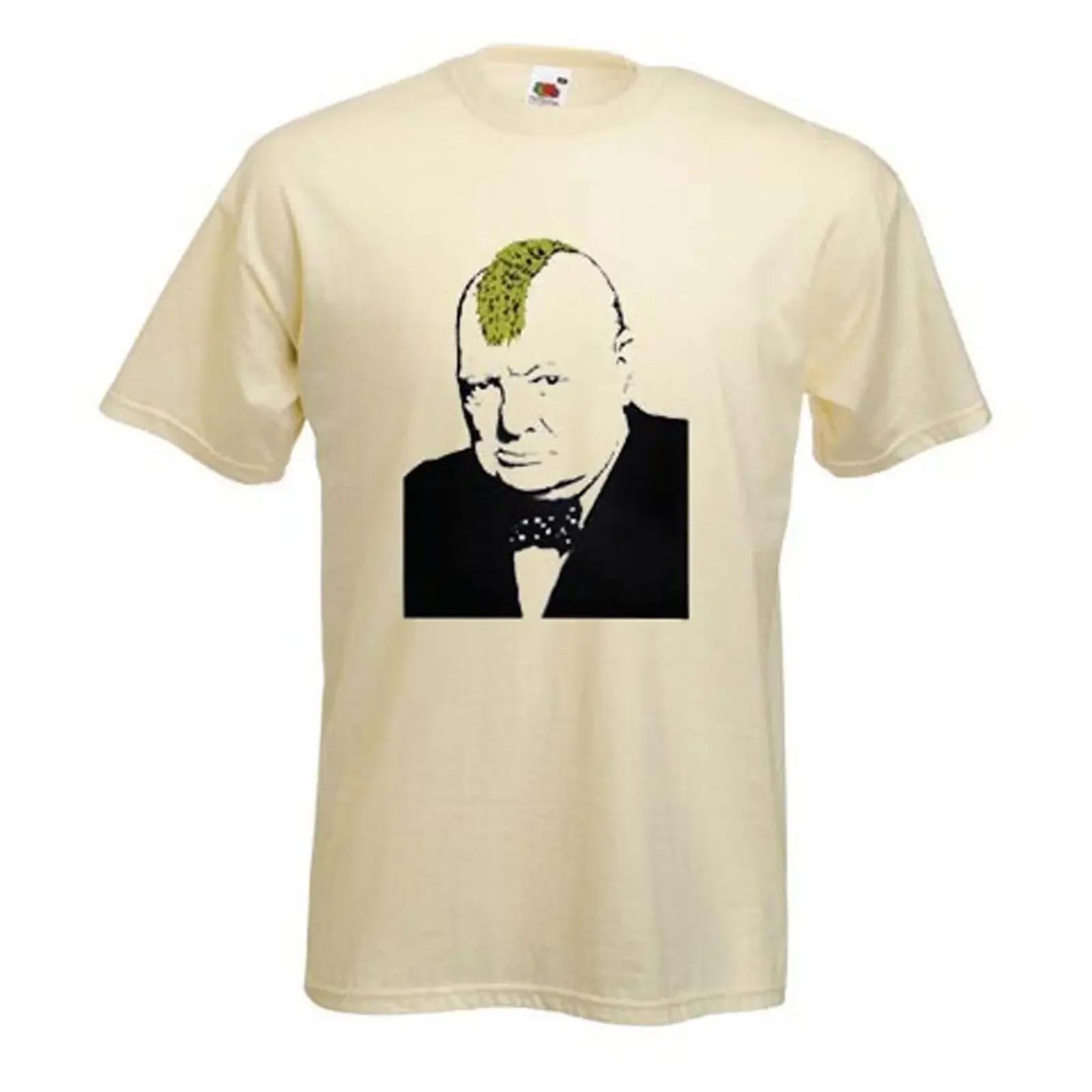 Banksy Terrain Guerre camiseta Winston Churchill Mohican Punk Choix de