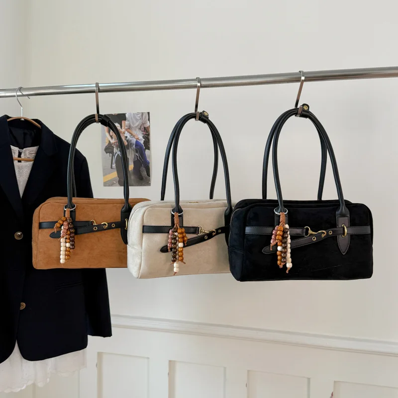 

2025 Autumn Casual Commuter Tote Bag for Women, Spacious Minimalist Shoulder Bag, Niche Luxe Designer Purse