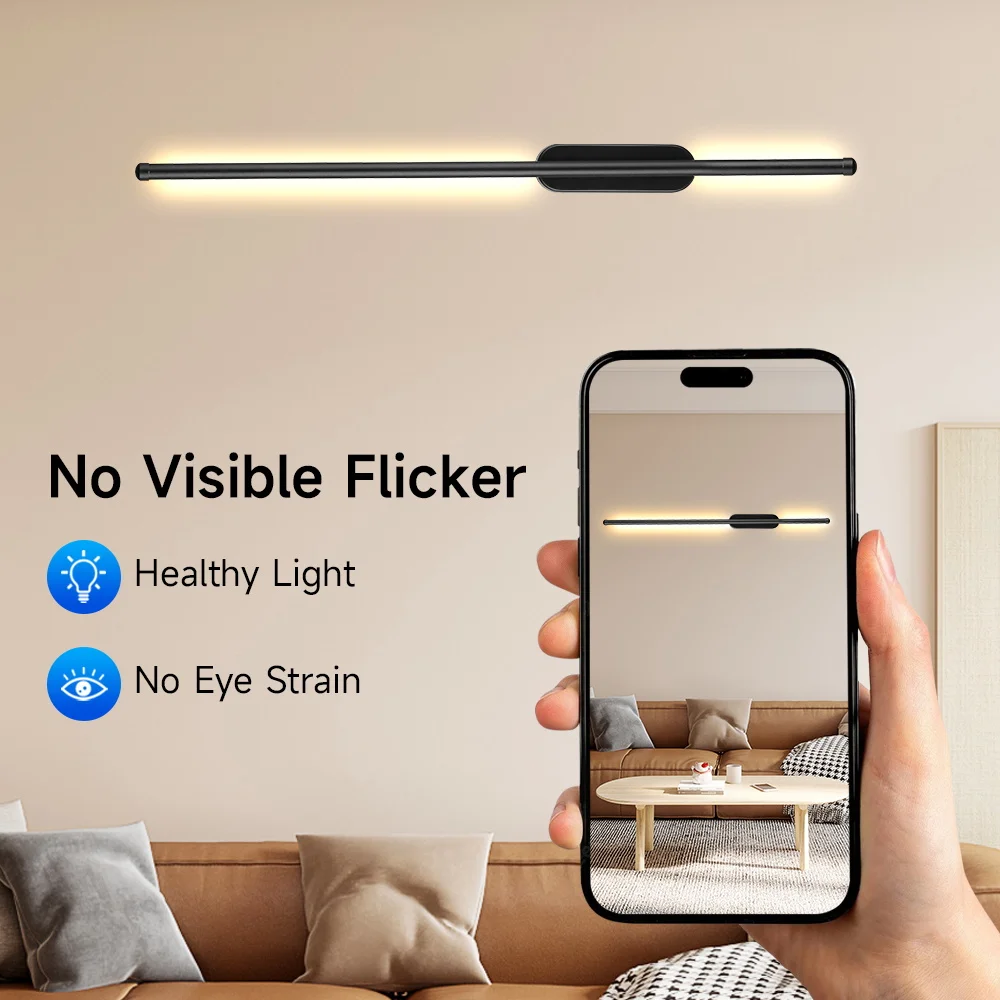 

Длинный настенный светильник для спальни 60 см/80 см, прикроватный светильник, современный простой светильник с одним словом, гостиная, лестница, креативный фон