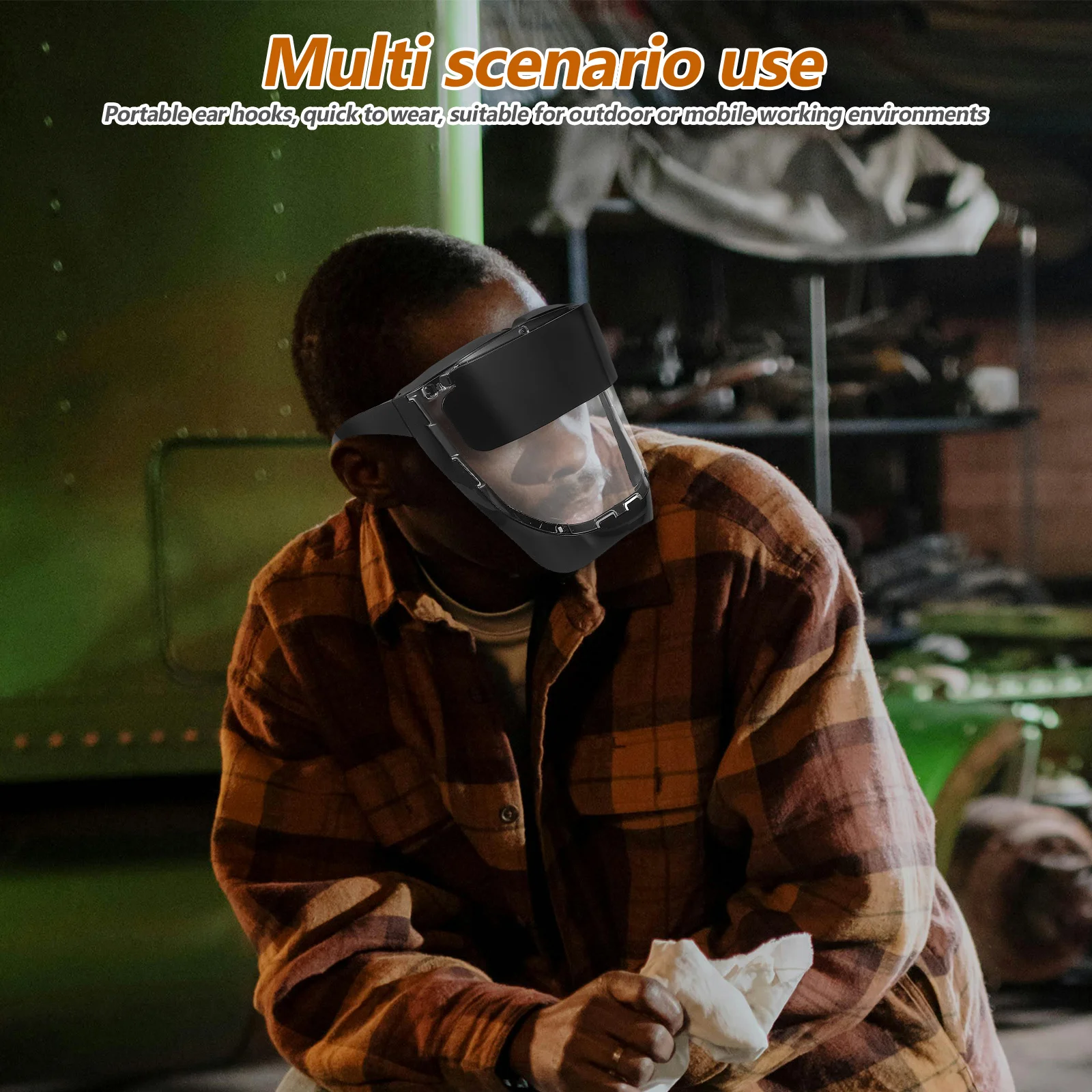 

Welding Mask Lightweight For Welder Full Coverage Anti-Splashing Protection Grinding Construction Safety Gear