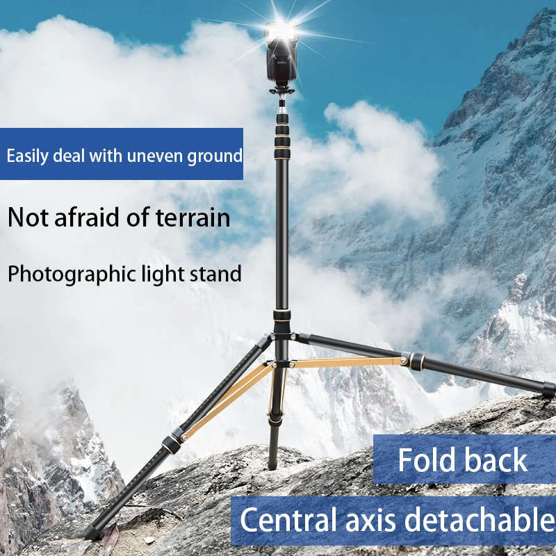 -SL285 Aluminum Alloy Light Stand 252cm Live Stream Ring Light Tripod Phone Stand LED Ring Lamp Support Stand