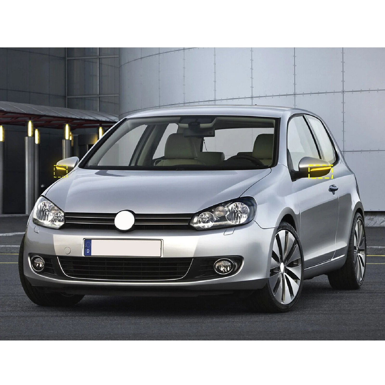 L+R Dynamic LED Wing Mirror Turn Signal Indicator Light For VW Golf 6 MK6 09-13 view 6