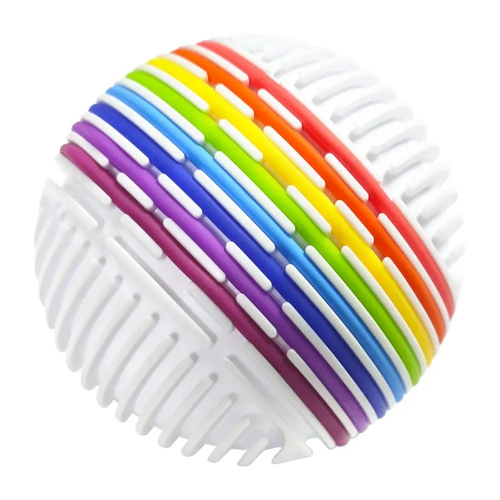 Palla di attività sensoriale Montessori stereoscopica 3D Colore arcobaleno Corda intrecciata Palla per dita Fidget Design fai da te Materiale in silicone