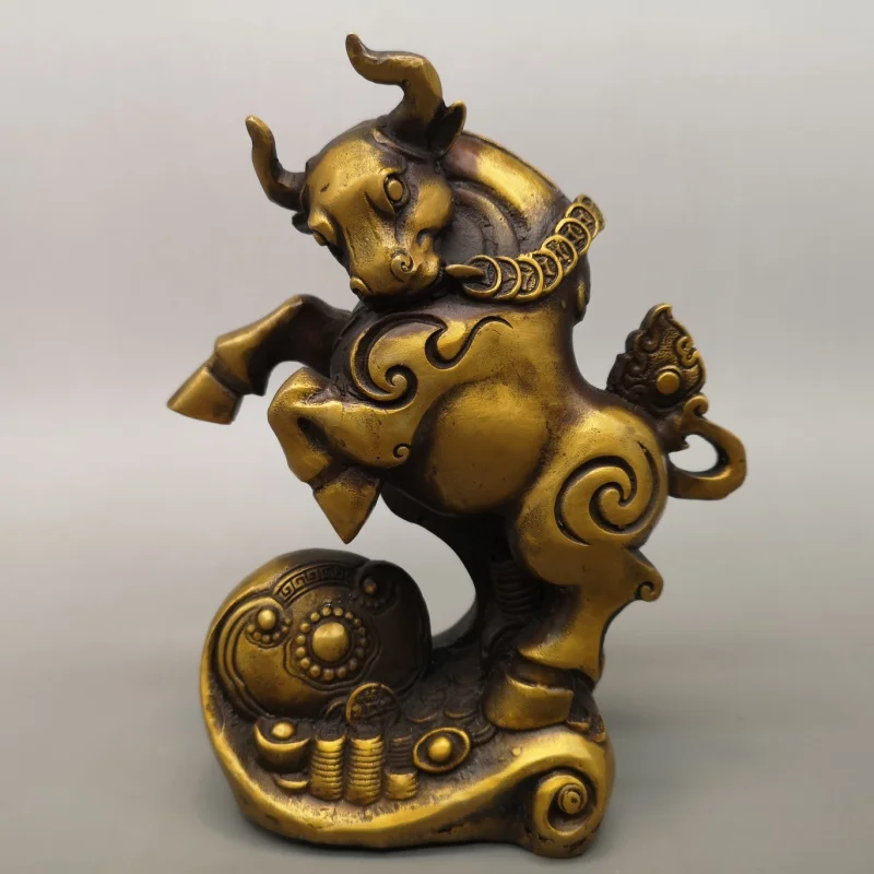 Ox Year , Metal Craft Copper Ox Ornament, Home Decoration, Chinese Zodiac Ox