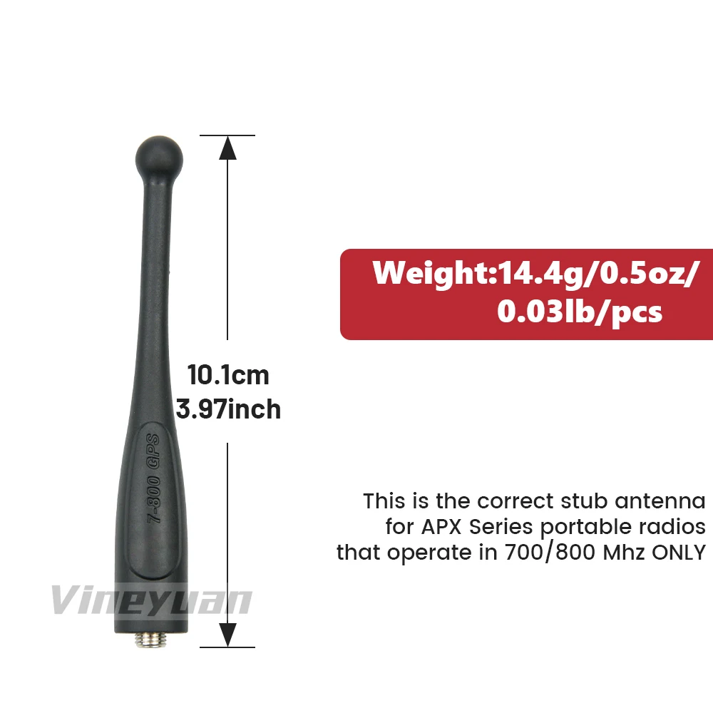 10 szt. Antena 7-800MHz z GPS NAR6595A dla Motorola APX 1000 APX 4000 APX 6000 APX 6000XE APX 7000 APX 8000XE Stubby antena