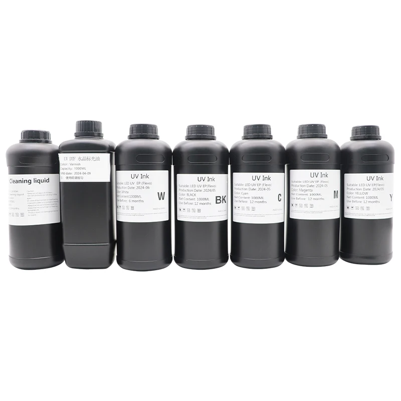 1000ML UV DTF Ink and Varnish for UV DTF Film A B for Epson XP600 TX800 1390 L800 L1800 L805