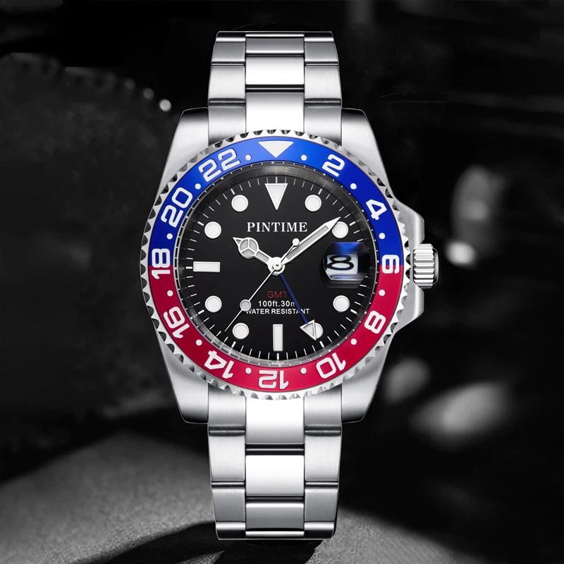 reloj-de-cuarzo-pintime-para-hombre-gmt-diseno-de-zona-horaria-dual-tendencia-de-moda-estilo-de-negocios-bisel-giratorio-de-arco-iris-reloj-de-cuarzo-resistente-al-agua