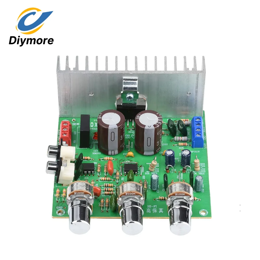 AC 12-15V High Fidelity Hifi Amplifier Board 40W+40W Dual Channel 2.0 TDA7265 Preamplifier Amplifier Module Amplifier Board