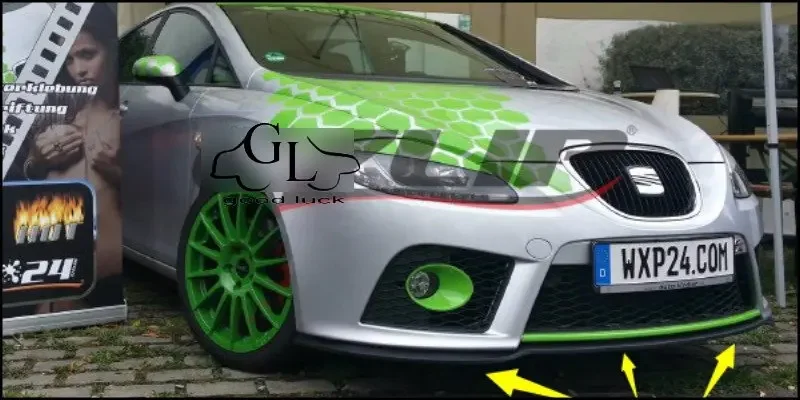 Bumper Lip Deflector Lips For SEAT Altea Front Spoiler Skirt For TopGear Friends Car Tuning View / Body Kit / Strip