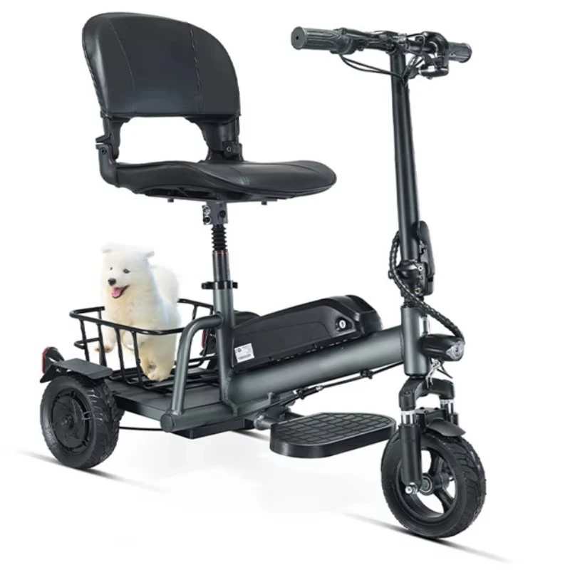 300 Вт 3-колесный серый электрический