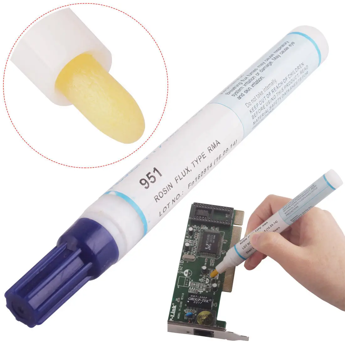 951 Hàn Nhựa Thông Từ Thông Bút Thấp Chắc Chắn Không Sạch Sẽ Tự Làm Mỏ Hàn Điện Vệ Sinh Không Bút Hàn Cho FPC/PCB Board Hàn Sửa Chữa