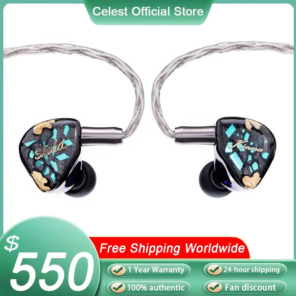 

Kinera Imperial Skuld 5BA Drivers IEM Monitor In Ear Earphone Wired Headphones With Detachable 4.4mm Balanced Cable For Gifts