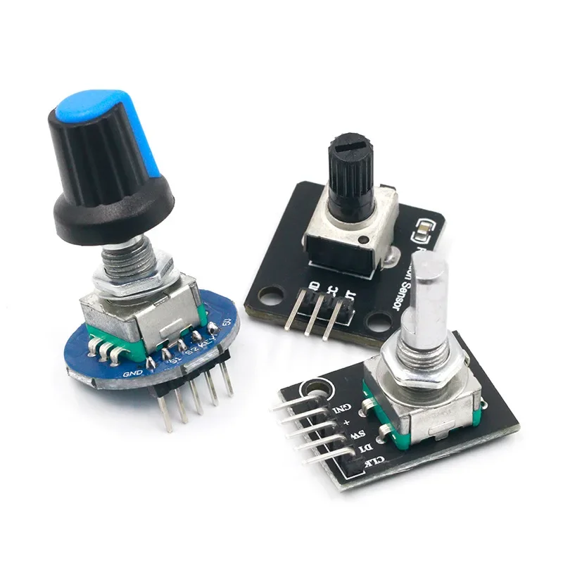 360 Degrees Rotary Encoder Module Rotary Potentiometer Analog Knob Module for Arduino KY-040  RV09 Rotary Encoder EC11 Knob Cap