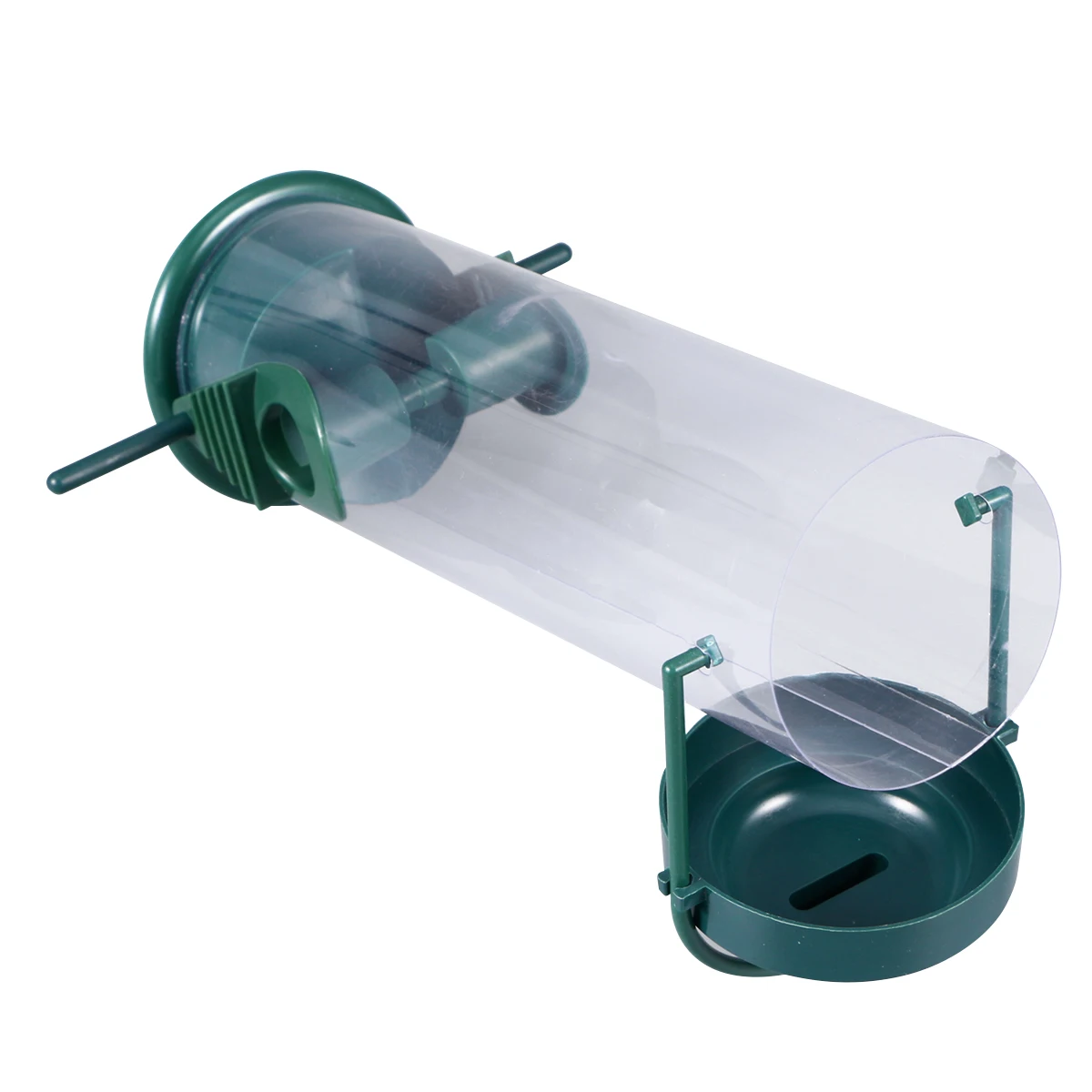 Plastic Bird Feeder Transparent Window Hanging Tube For Squirrel Proof Bird Feeding Tool Parrot Feeder Garden Wildlife Pet