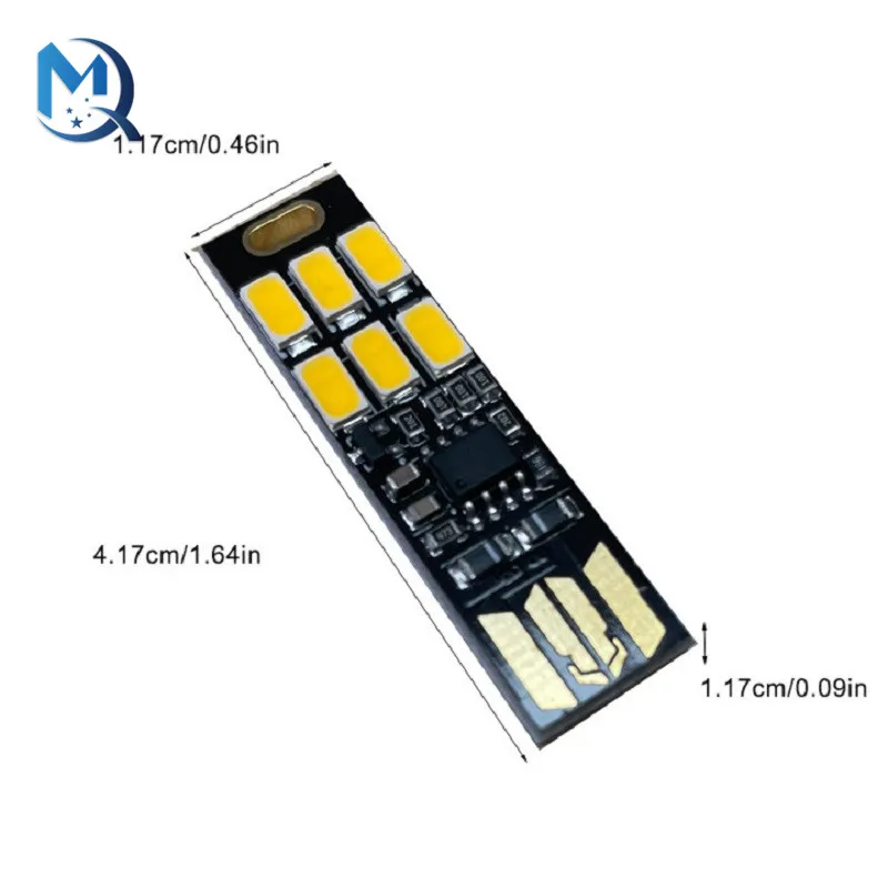 1-10 pces portátil mini 5730 usb 6 led luz 5v sensor de toque pode ser escurecido luz da noite para banco de potência computador portátil livro