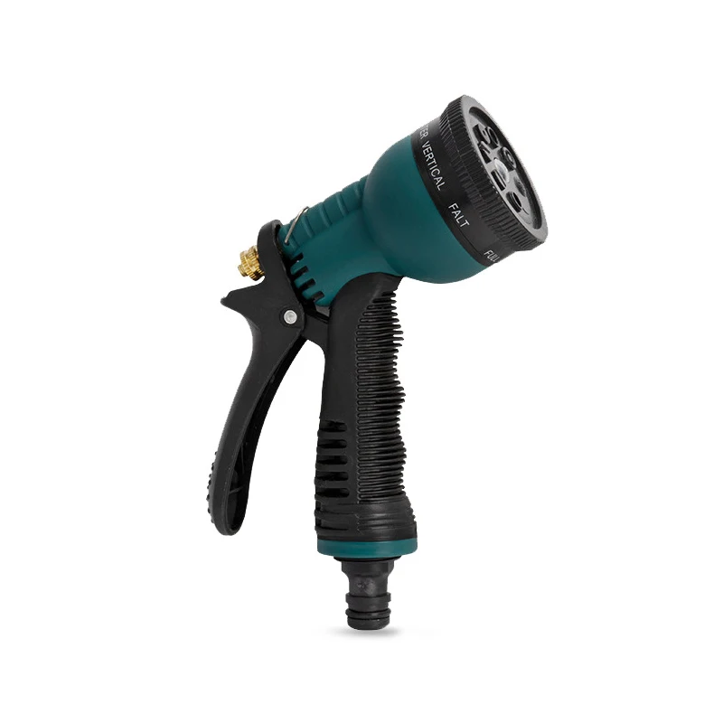 Plastic High-pressure Water Gun,Garden Hose Nozzle,8 Water Outlet Modes,Suitable For Garden Watering,Pet Bathing,Car Washing