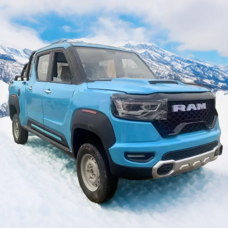 2024년형 산악용 4도어 전기 픽업트럭 저속 4륜구동 신에너지 배터리 미니 트럭 신형 전기 픽업