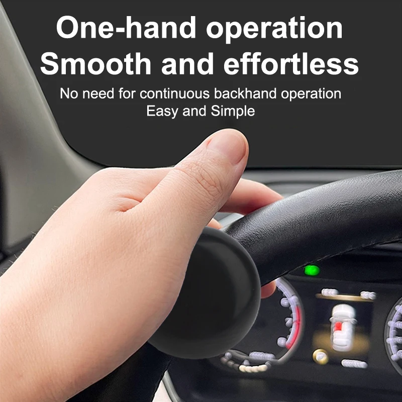 Steering Wheel Booster Ball Handle-Universal Spinner Knob for Easy Car Turning,Ergonomic Driving Aid for Reduced Steering Effort