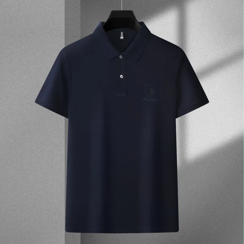 Men's summer high-quality embroidered Polo shirt new casual fashion breathable cool shirt T-shirt