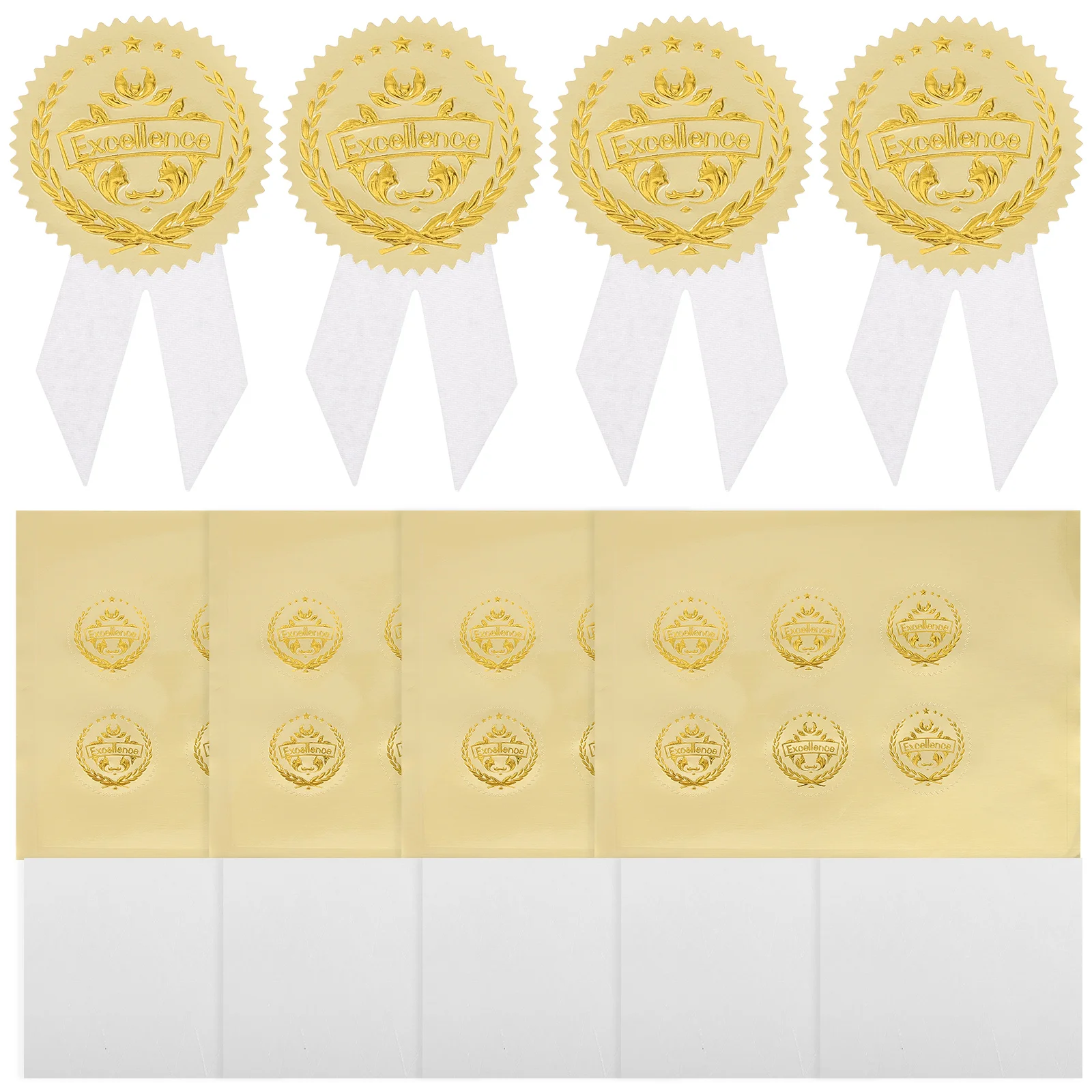 

36 Set Medal Stickers Graduation Soccer Kids Paper European Style Creative Awards Commemorative Longtime Use Beautiful Design