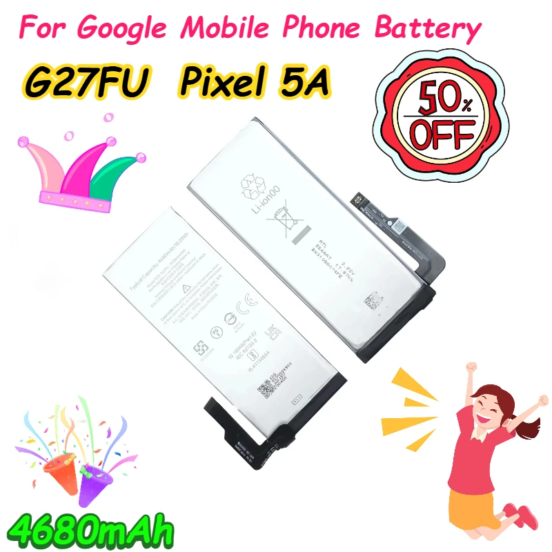 

4680mAh G27FU for Google Pixel 5A Mobile Phone Battery