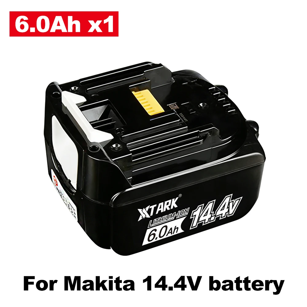 

14.4V 6000mAh Li-ion Battery Replacement for Makita 14v Battery BL1440 LXT200 BDF340 TD131D With LED Charger