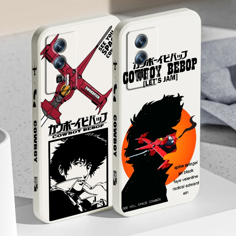 C-Cowboy B-Bebop мультяшный крутой жидкий левый канат для Xiaomi Redmi 13C 12 12C K60 A1 K50 11 K40 10C 10 9A 9AT 9T 9C