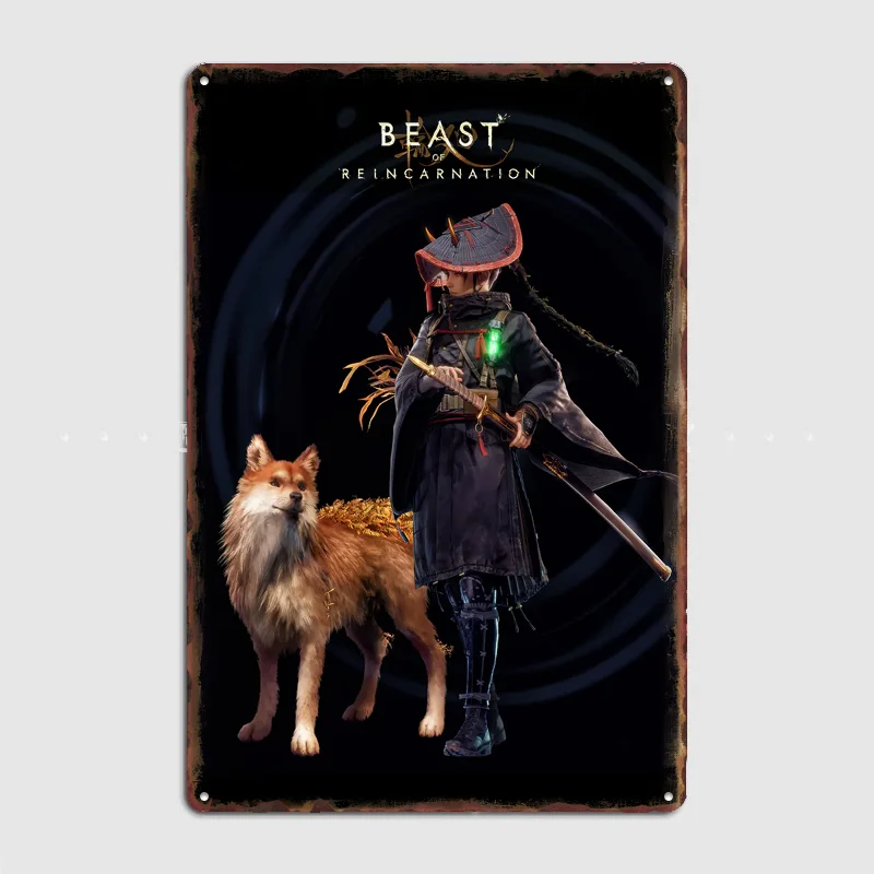 Beast of Reincarnation Character Art Poster Metal Sign Room Decor Custom Bedroom Indoor Home Wall Decor Posters Room Decoration