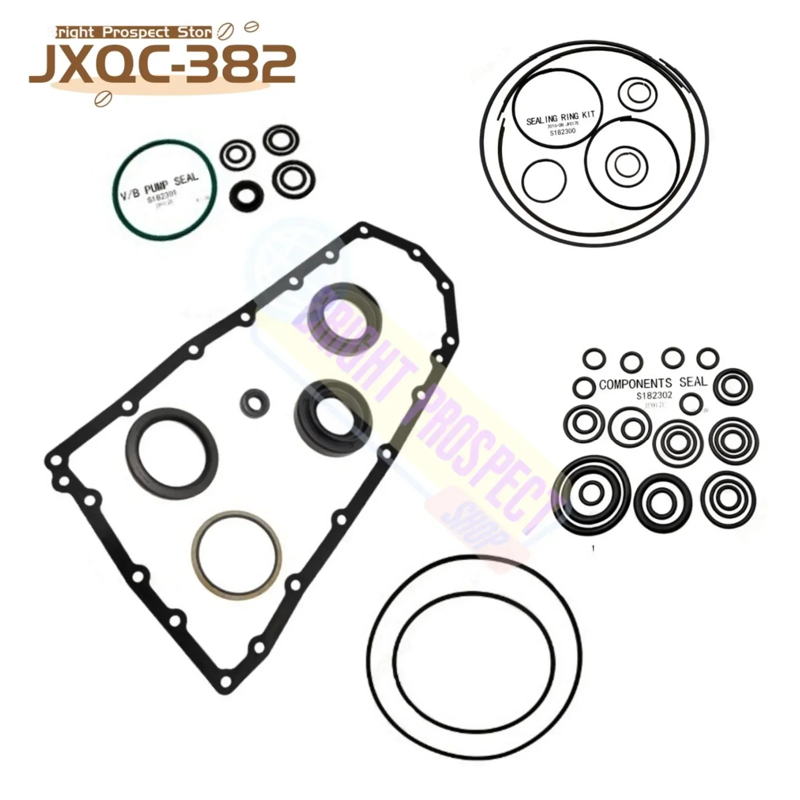 

For NISSAN RE0F10E Auto Parts K182900A JF017E CVT Automatic transmission Overhaul Gearbox Repair Kit Gasket Seal Rings