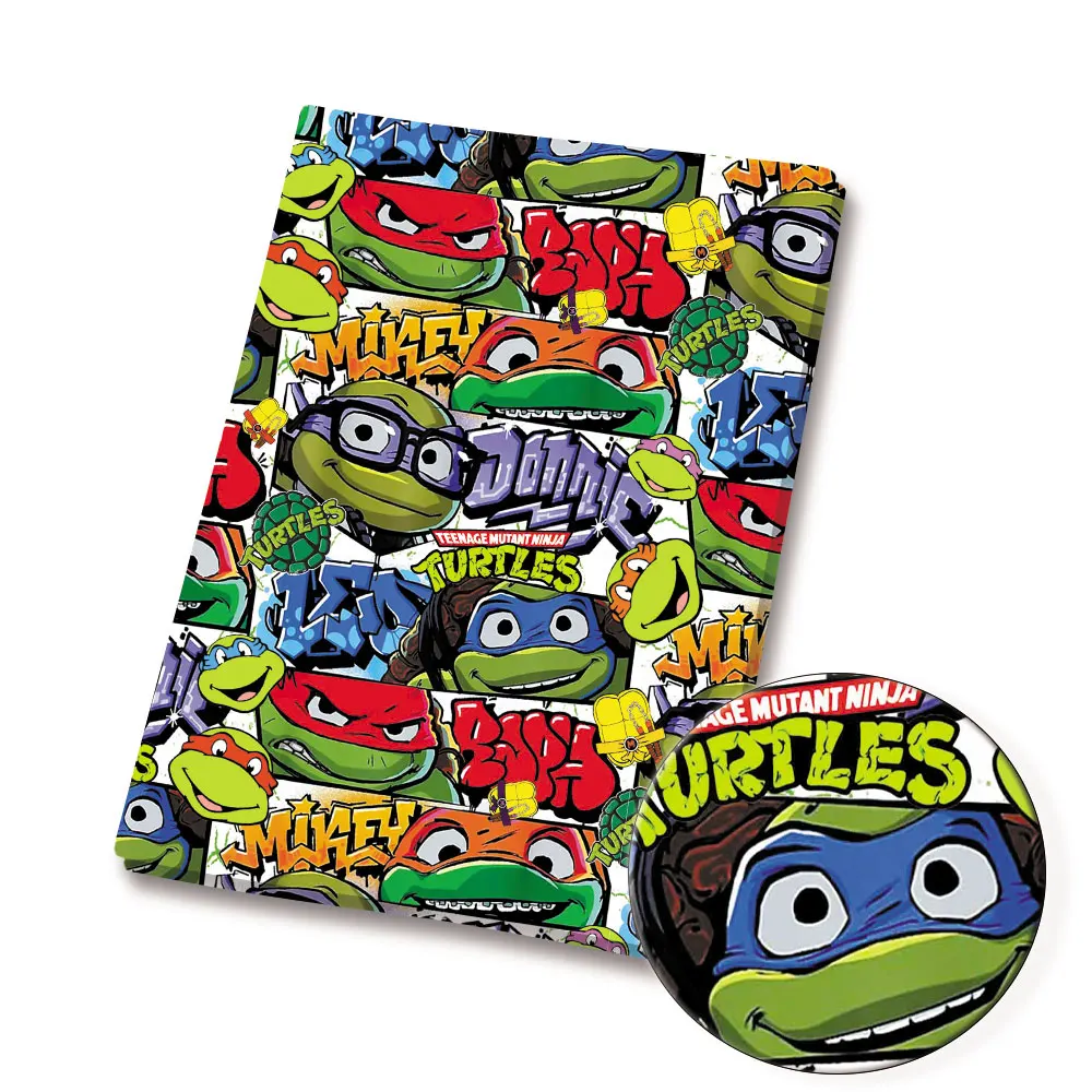 Tecido dos desenhos animados quente diy140 * 50cm costura artesanal retalhos acolchoado vestido de bebê casa folha tecido impresso costura crianças