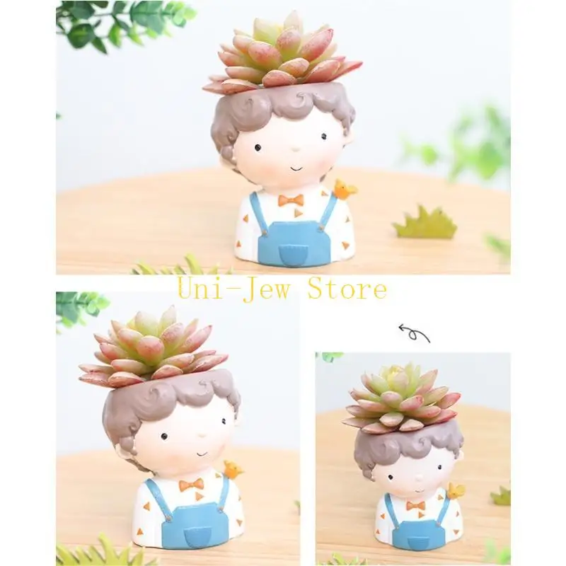 40 جيجابايت موضة بوي العصارة اناء للزهور الايبوكسي الراتنج قالب مزهرية خرسانية قالب من السيليكون لتقوم بها بنفسك الحرف ديكورات #5