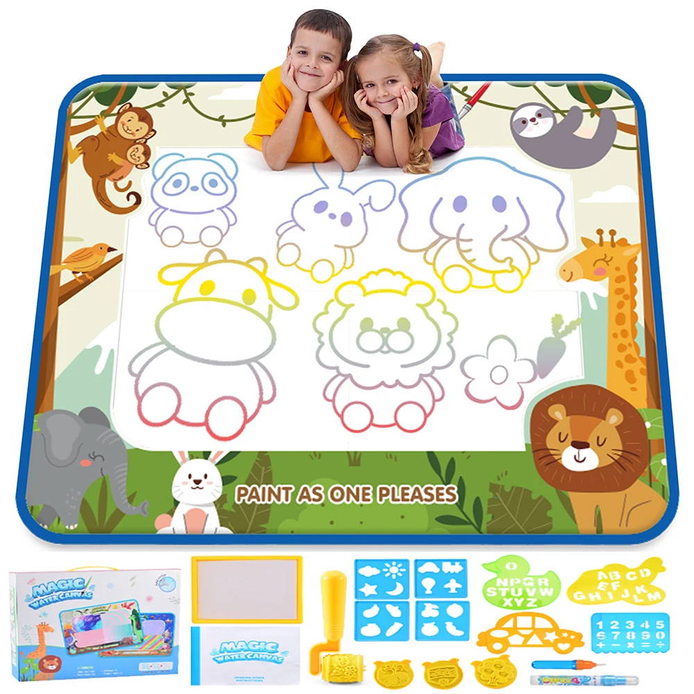 Magische Stifte Wasser Doodle Matte Kinder Malerei Schreiben Farbe Doodle Zeichnung Matte Spielzeug Bringen Pädagogisches Spielzeug für Mädchen Junge Kleinkind Geschenk