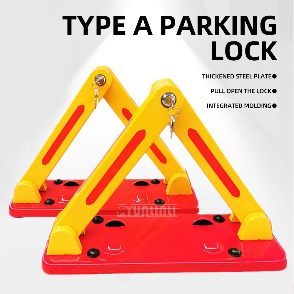 

2-Pack Thickened Anti-Collision Triangle Car Parking Locks No Drilling Required Occupancy Lock for Safe Vehicle Storage
