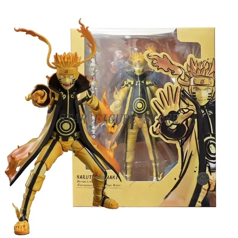 

Anime Shf Uzumaki Naruto Action Figure Naruto Kurama Link Mode Courageous Strength That Binds Figurine PVC Model Toys Collection