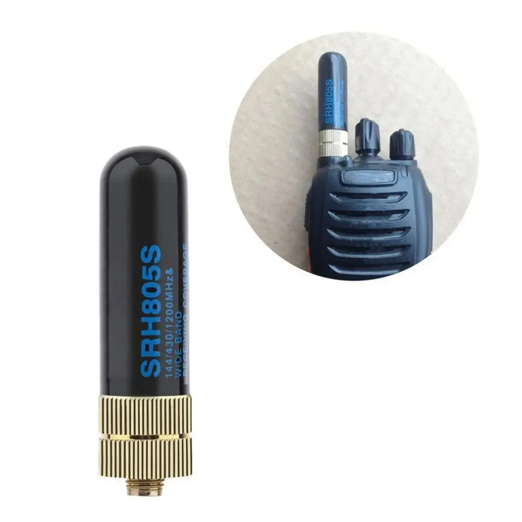 A003 2X 워키 토키 안테나 SRH-805S 듀얼 밴드 안테나 5Cm 엄지 안테나 다기능 초단형 소형 안테나