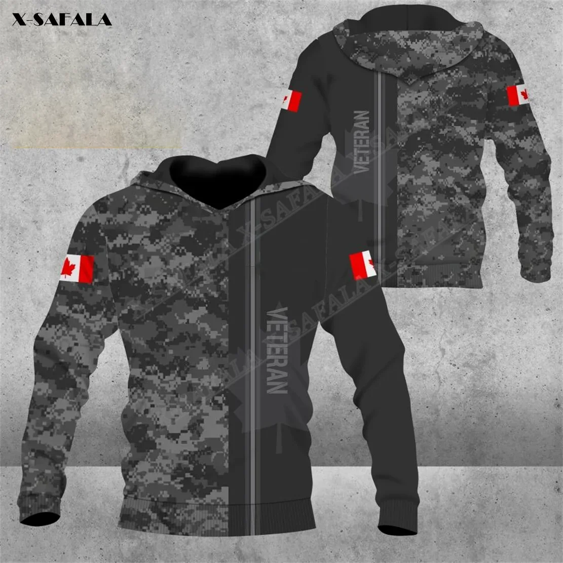 2023 New CANADIAN Navy Solidier Canada  3D Print Hoodie Men Shirt Pullover Sweatshirt Hooded Jersey Tracksuits Outwear Coat