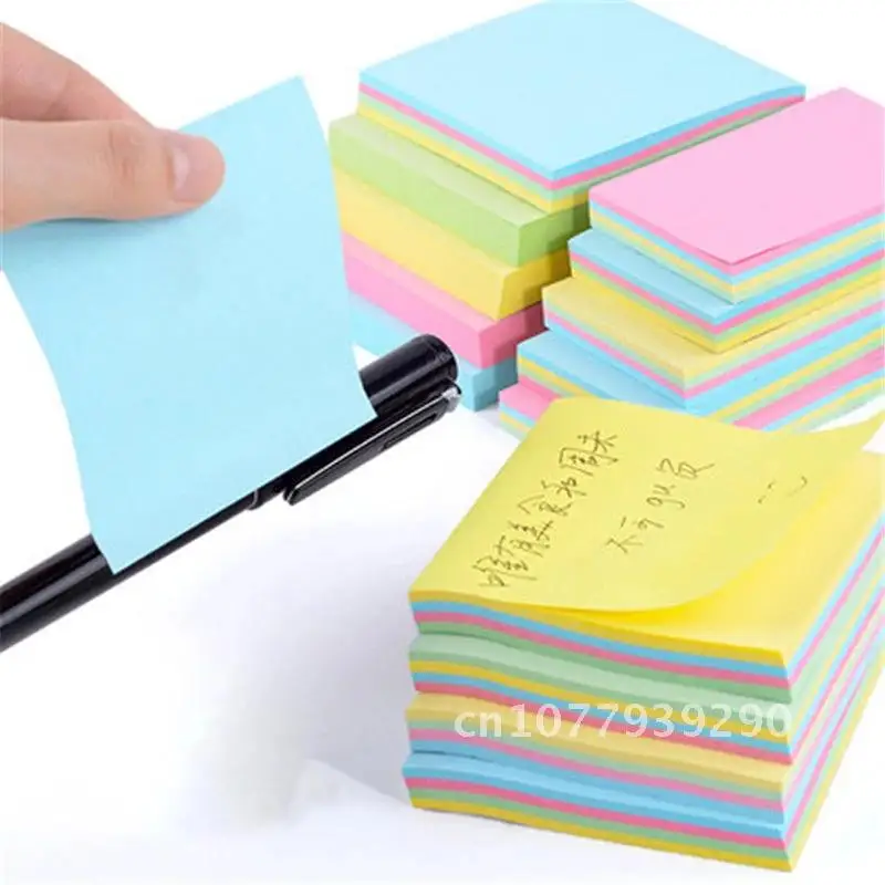 

100 Pages Memo pad Memo Sticker Paper office Stationery Small Plan Pocket Notepad sticky Notes Creative Self-Stick Notes