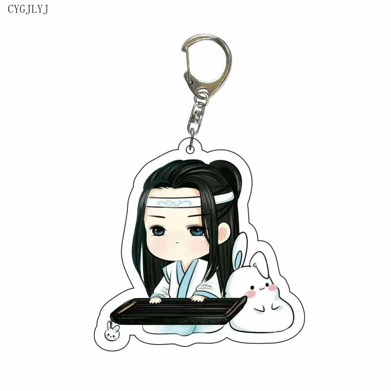 New Anime Tian Guan Ci Fu Keychain Acrylic Xie Lian Hua Cheng Figure Key Chain Mo Dao Zu Shi Chaveio For Children Birthday Gifts