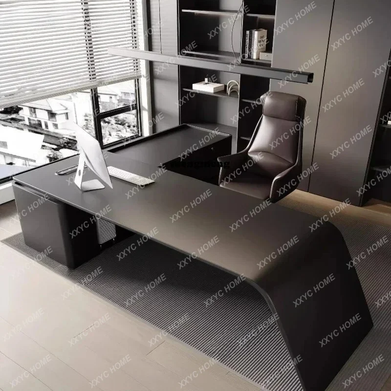 XX With Drawers boss computer desk high-end atmospheric office desk Luxury study Gaming desk Work desktop Office Work