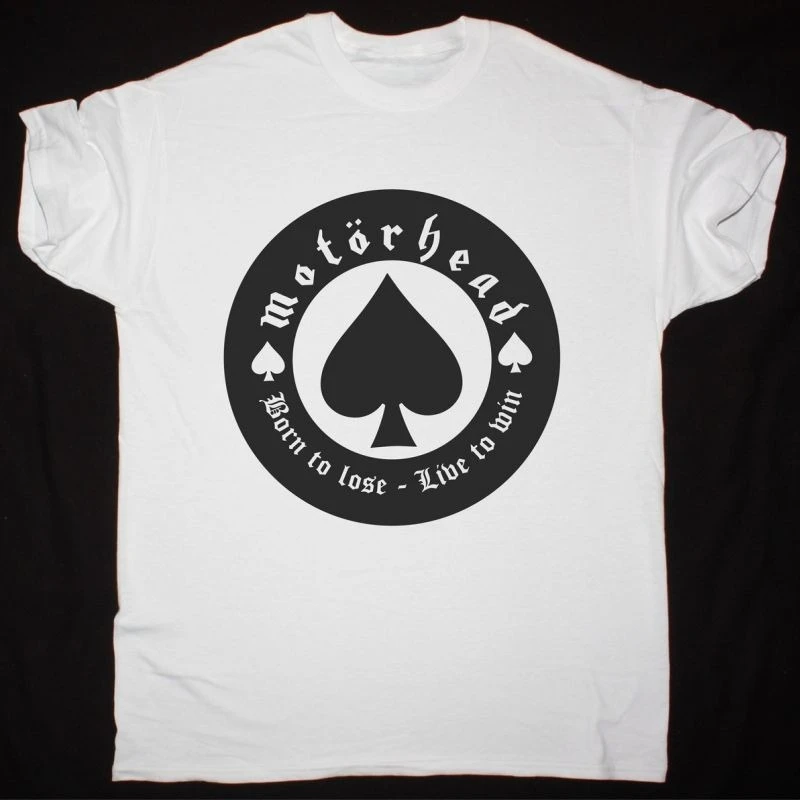 MOTORHEAD ولد لخسر الحياة للفوز تي شيرت الرجال النساء قصيرة الأكمام الأمريكية الرجعية الفرقة بلايز Y2k تي شيرت كبير الحجم تيز الشارع الشهير #1