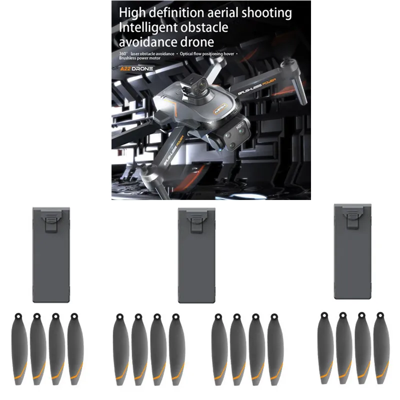 A22 MAX GPS Positioning Brushless Drone Battery A22 MAX Drone Original Battery 7.4V 3000mAh Battery Blades For A22 MAX GPS Drone