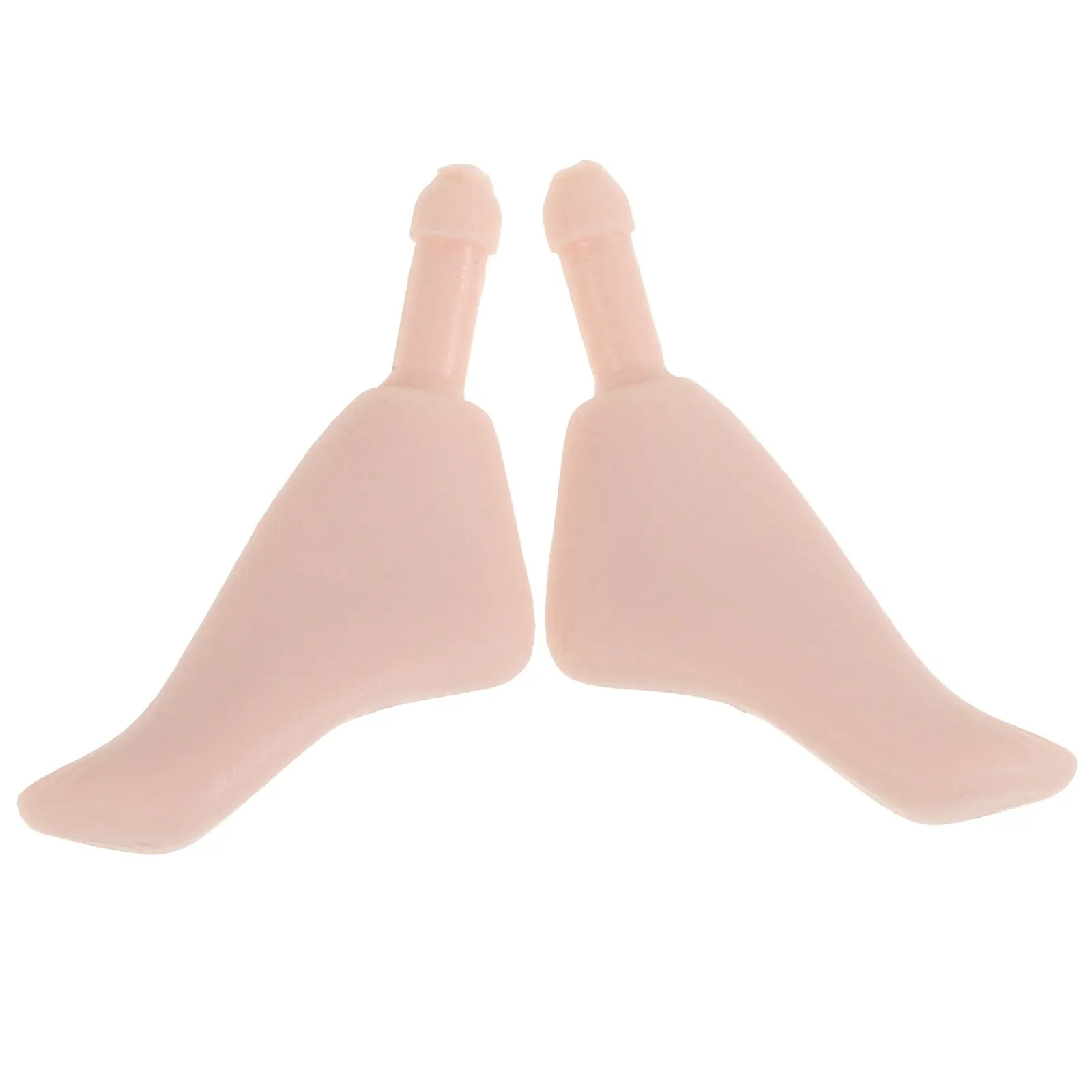 1Pair Realistic Ball Jointed 1:6 Scale Flexible Miniature Feet Parts Replacement for Making Supplies Tiny Plastic Foot