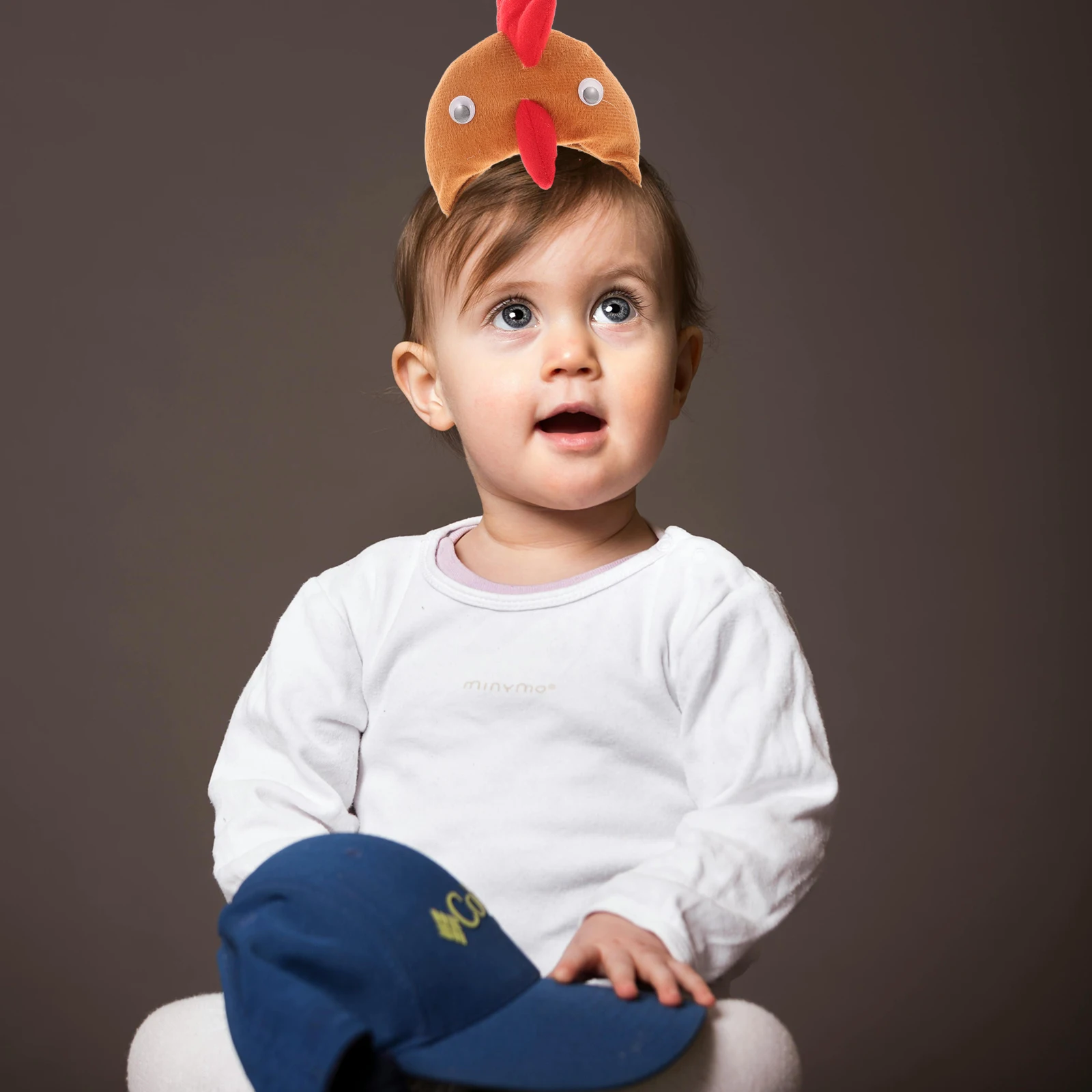 

2Pcs Kids Cartoon Headband Rooster Alligator Animal Hair Decor Party Photo Prop Creative Headdress Animal Headband