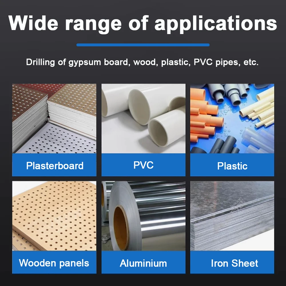 15-300 مللي متر هول المنشار مجموعة M42 عالية السرعة الصلب مثقاب الحفر تاج للمعادن سبائك الفولاذ المقاوم للصدأ البلاستيك أدوات قطع الخشب #6